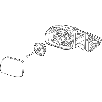 Ford M1PZ-17682-B MIRROR ASY - REAR VIEW OUTER