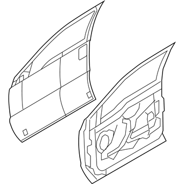 Ford 9C3Z-2520124-F Door Assembly - Front