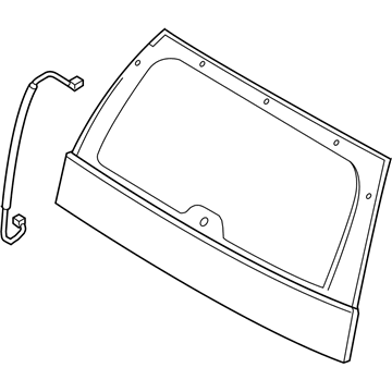 Ford 3L2Z-78422A12-AB Glass - Back Window