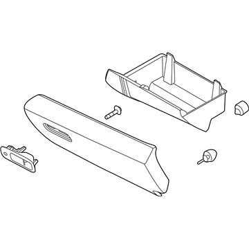 Lincoln MKS Glove Box - DA5Z-54060T10-AA