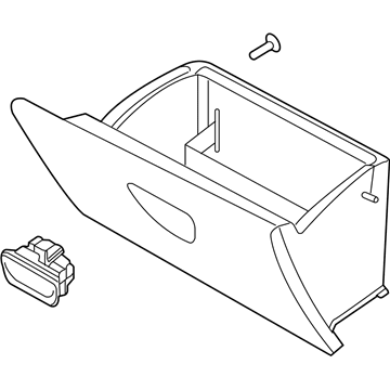 2017 Ford Fiesta Glove Box - AE8Z-5406010-AA