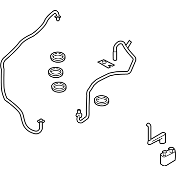 Lincoln MKX Automatic Transmission Oil Cooler Line - F2GZ-7R081-B