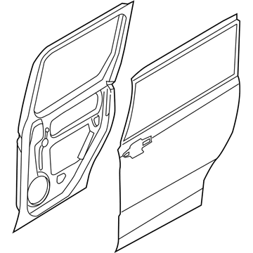 Ford DT1Z-1724623-T DOOR ASY - HINGED SIDE LOADING