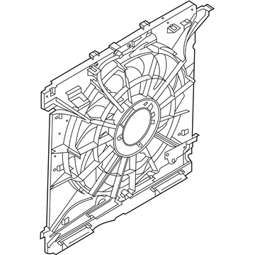 2022 Ford Police Interceptor Utility Fan Motor - P1MZ-8C607-C