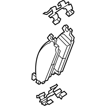 Ford Police Interceptor Utility Brake Pads - GB5Z-2001-B