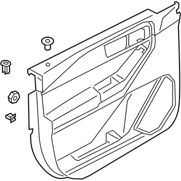 Ford MB5Z-7823943-FB PANEL - DOOR TRIM - LOWER