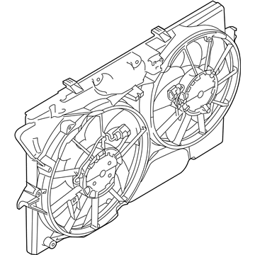 Ford DG1Z-8C607-J Engine Cooling Motor And Fan Assembly