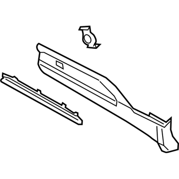 2020 Ford Police Interceptor Utility Door Moldings - LB5Z-7825556-AA