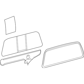 Ford 9C3Z-25422B30-A Glass - Sliding