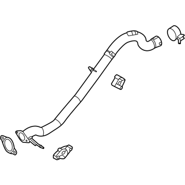 2023 Ford Bronco Exhaust Pipe - MB3Z-5A212-K