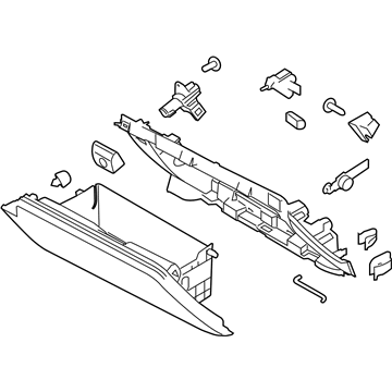 Ford KR3Z63060T10BA BOX ASY - GLOVE COMPARTMENT