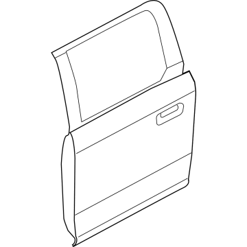 Ford PL3Z-1624631-A DOOR ASY - REAR - LESS HINGES