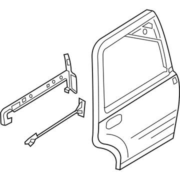 Ford 2L7Z-7824631-AA Door Assy - Rear - Less Hinges