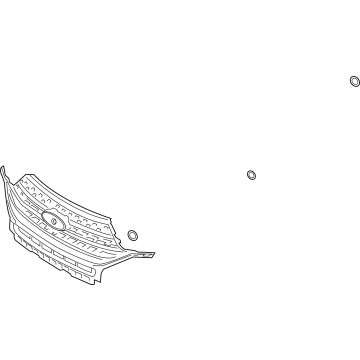 2023 Ford Explorer Grille - LB5Z-8200-CD