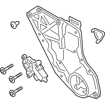 2021 Ford Police Interceptor Utility Window Regulator - LB5Z-5827008-A