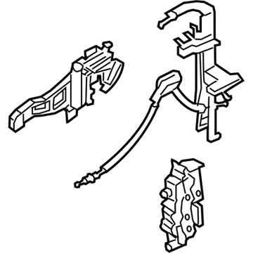 2021 Ford Transit Rear Passenger Door Handle Latch - EK4Z-61264A00-V