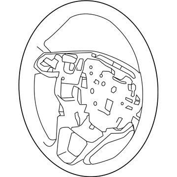 2020 Ford Police Responder Hybrid Steering Wheel - HS7Z-3600-AA