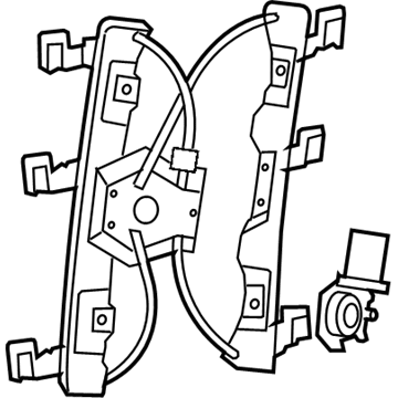 Mercury Mountaineer Window Regulator - 6L2Z-7823201-AA