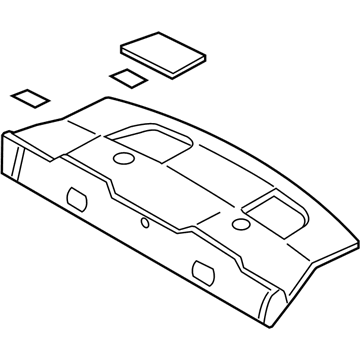 Ford BR3Z-6346668-AB Panel Assembly - Rear Package Tray Trim