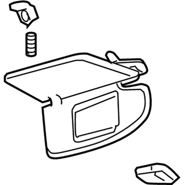 Ford 7H6Z-5404105-AB Sun Visor Assembly