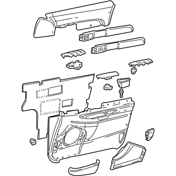 Ford 3W4Z-5423943-NAA Panel Assembly - Door Trim