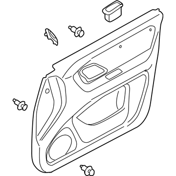 Ford YL8Z7823943GAB Trim Assembly Front Door