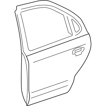 Ford 6G1Z-5424630-A Door Assembly - Rear - Less Hinges