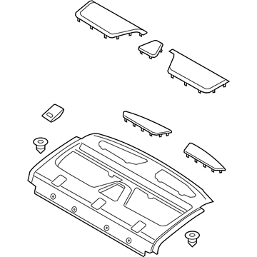 Ford HP5Z-5446668-HB Panel Assembly - Rear Package Tray