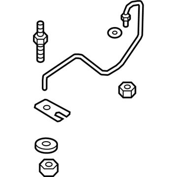 Lincoln MKX Automatic Transmission Oil Cooler Line - F2GZ-7C410-E