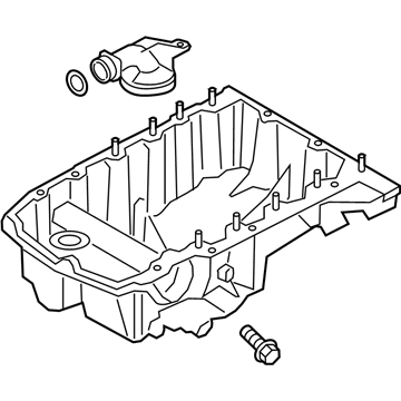 2022 Ford Explorer Oil Pan - L1MZ-6675-B