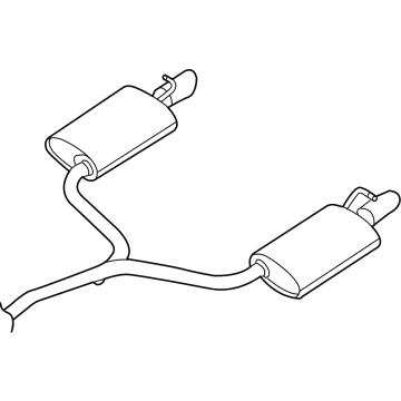 2016 Ford Explorer Muffler - FB5Z-5230-E