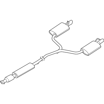 2018 Ford Explorer Catalytic Converter - JB5Z-5F250-B