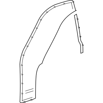 2001 Lincoln Town Car Door Seal - YW1Z-5420530-AA