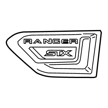 2020 Ford Ranger Emblem - KB3Z-16720-BB