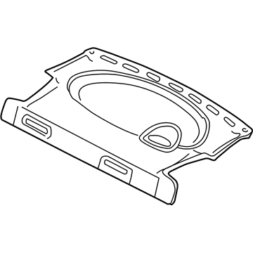 Ford 4S4Z-6146668-AAA Panel Assy - Rear Package Tray Trim