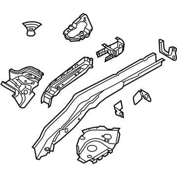 Ford CP9Z-5410124-A Member Assembly - Floor Side - Rear