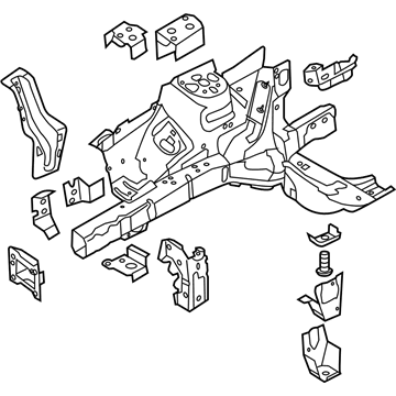 Ford BB5Z-16055-A Apron Assembly - Front Fender