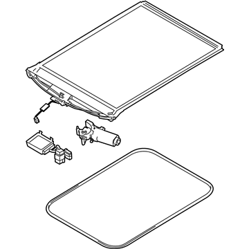 Ford DT1Z-17519A02-BB Sun Blinds Assembly