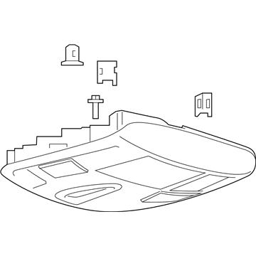 Ford HC3Z-28519A58-EM CONSOLE ASY - OVERHEAD