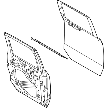 Ford NZ6Z-2624631-A DOOR ASY - REAR