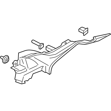 Ford HP5Z-5446809-LC Support - Rear Package Tray Trim