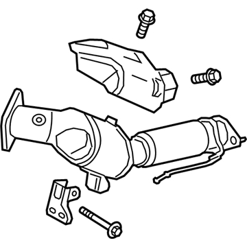 2024 Ford Edge Catalytic Converter - L2GZ-5E212-A