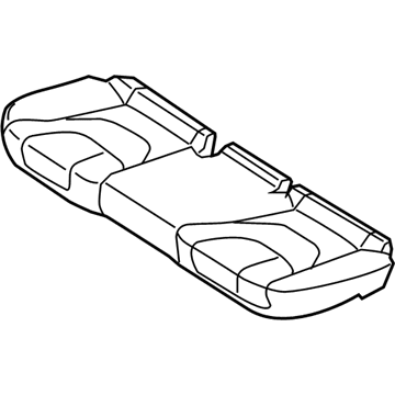 Ford KS7Z-5463804-AB Rear Seat Cushion Cover Assembly