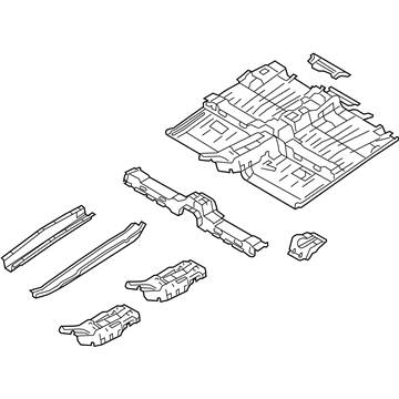 Ford 9T1Z-6111135-C Pan Assembly - Floor