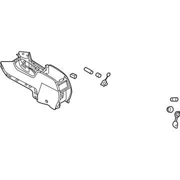 2010 Lincoln MKX Center Console Base - 9A1Z-78045A36-AA