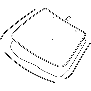 Mercury Milan Windshield - 6E5Z-5403100-B