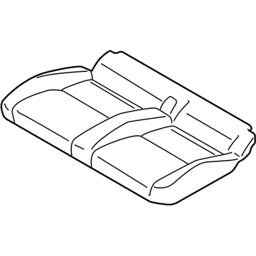 Ford KT1Z-1763805-LD COVER ASY - REAR SEAT CUSHION