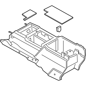 Ford F-350 Super Duty Center Console Base - HC3Z-25045A36-CD