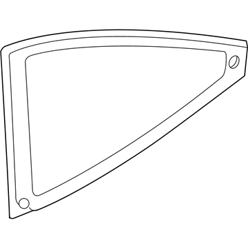 Ford YS4Z-6129710-BA Glass - Quarter Window