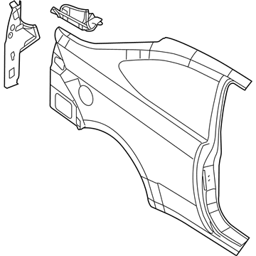 Ford 8S4Z-6327840-A Panel - Body Side - Rear